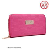 michael kors jet set double zip around groot roze portefeuilles Handtas Model lhp6b258